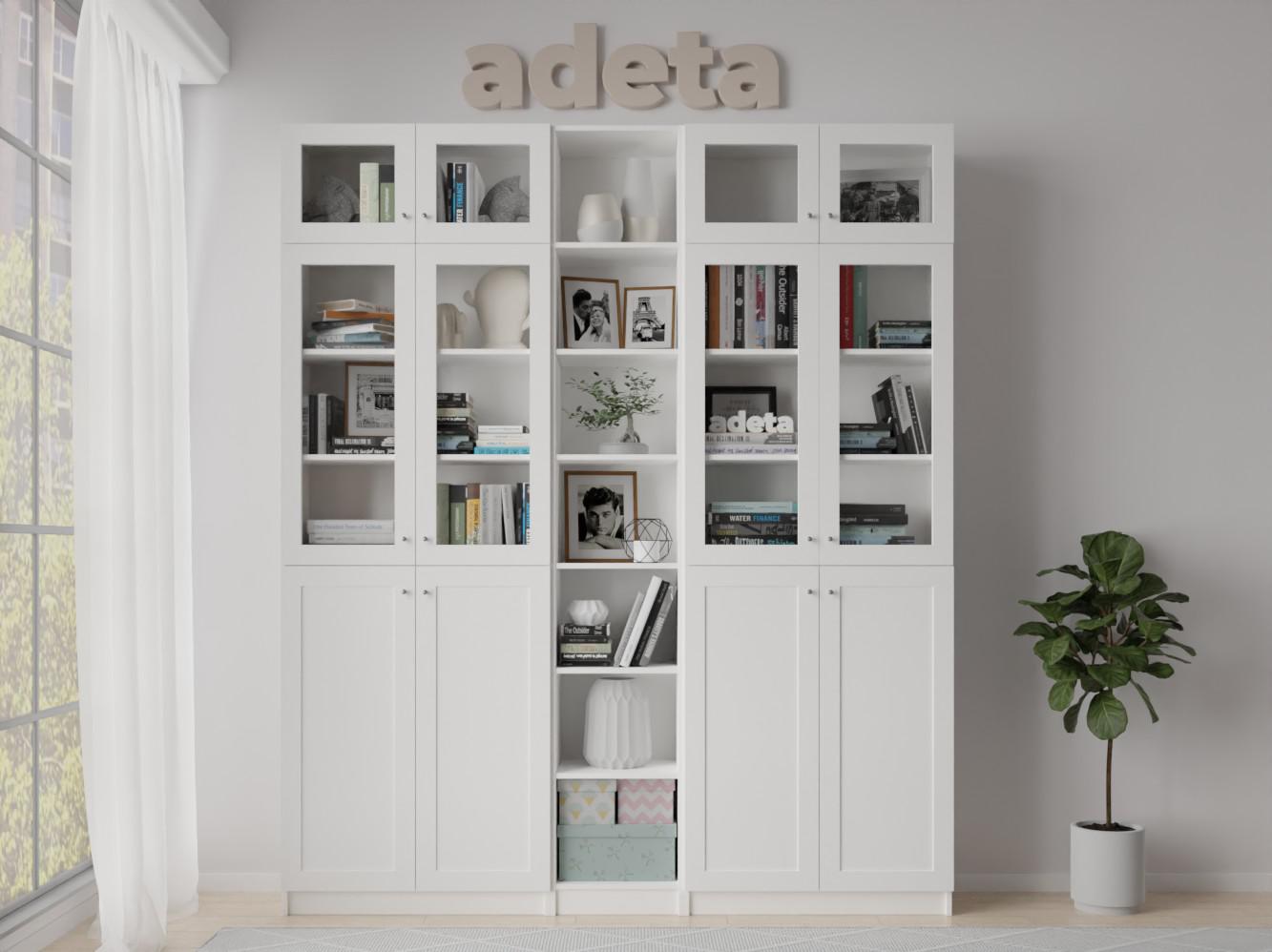 Книжный шкаф Билли 348 white ИКЕА (IKEA) изображение товара