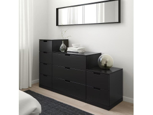 Комод Нордли 42 black ИКЕА (IKEA) Комод Нордли 42 black ИКЕА (IKEA) в Москве