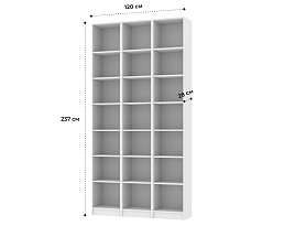 Изображение товара Стеллаж Билли 119 white ИКЕА (IKEA) на сайте adeta.ru