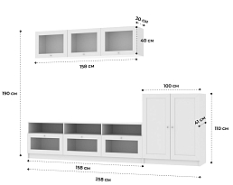 Изображение товара Стенка Билли 714 white ИКЕА (IKEA) на сайте adeta.ru