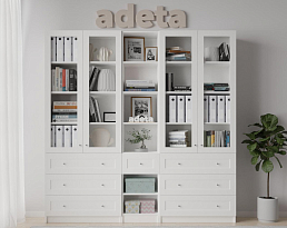 Изображение товара Книжный шкаф Билли 367 white ИКЕА (IKEA) на сайте adeta.ru